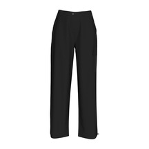 Calvin Klein Brushed Cotton Cargo Kadın Siyah Pantolon