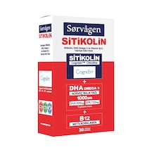 Sorvagen Smart Sitikolin DHA Omega 3 ve B12 Takviye Edici Gıda 30 Kapsül
