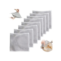 5'li Çizmez Tel Bulaşık Bezi Seti 20x20 Cm - Mutfak Ve Hassas Yüzeyler İçin 5 Adet Avantajlı Temizlik Bezi 0