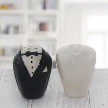 5X6Cm Gelin Damat Tuzluk Karabiberlik Porselen