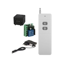 1km Menzıllı 12v Adaptörlü Rf Kontrol Uzaktan Kumandalı Acma Kapama Anahtari