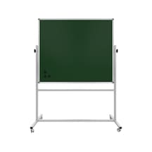 Mıknatıslı Mobil Brifing 360 Dönerli Yeşil Yazı Tahtası 120x140cm Yeşil
