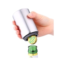 Dancemonkey Manyetik Otomatik Bira Şişesi Açıcı Otomatik Şişe Kapağı Açacağı Gri