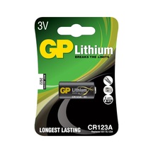Batteries Gpcr123a Dl123a/cr123a Boy Lityum Pil, 3 Volt, Tekli Kart