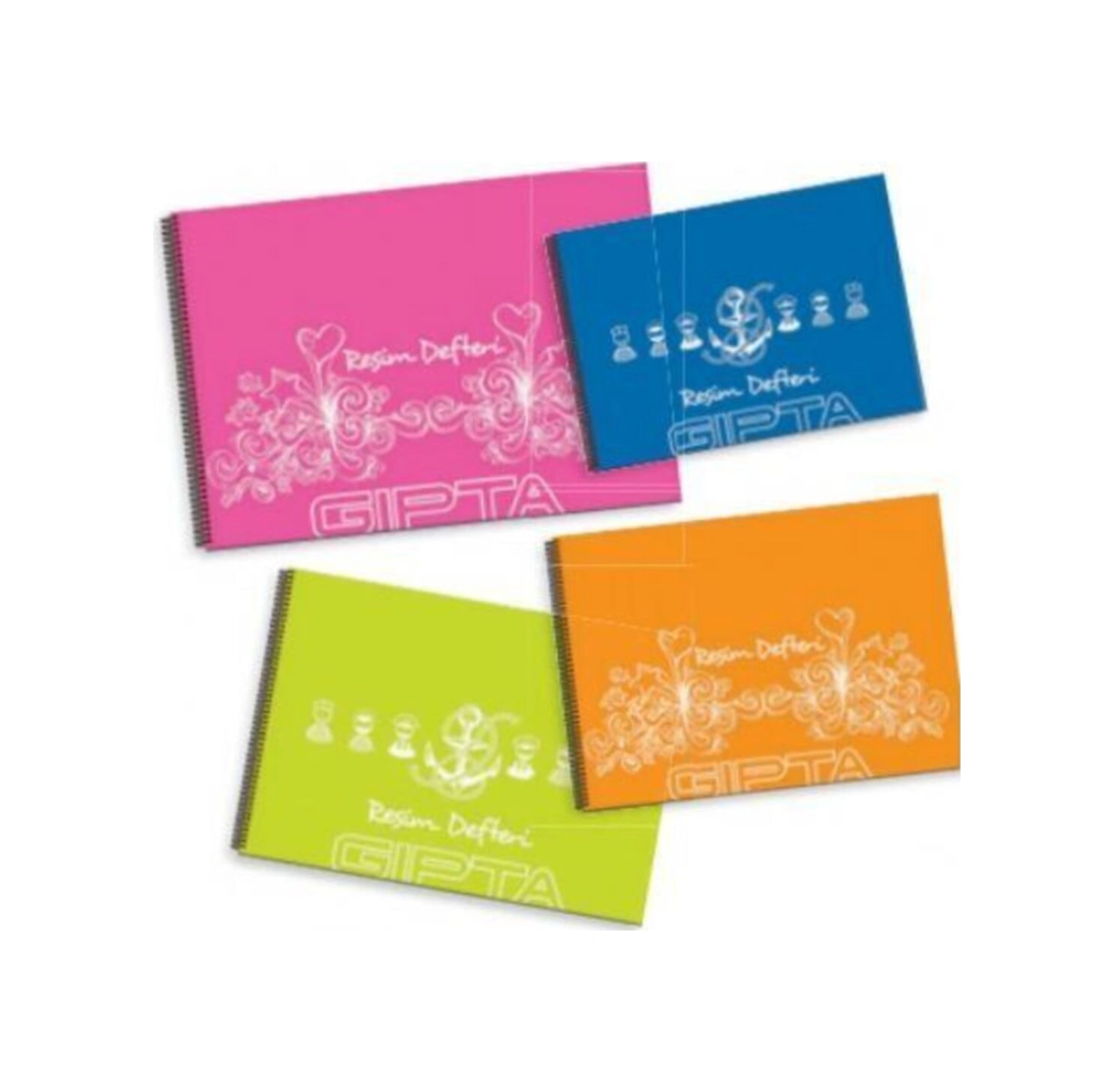 Resim Defteri Spiralli Plastik Kapak 25 Yaprak 25x35 Cm 3-1772000-2011 12 Li Paket