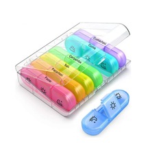 Jianan Taşınabilir 7 Günlük Haftalık Hap İlaç Vitamin Saklama Kutusu Kab