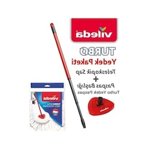 Mikrofiber Yedek Paspas Ve Sap Seti, Üçgen Başlık İle Birlikte