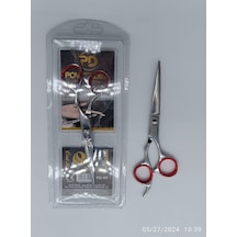 Powerdex Pd-99 Gümüş Kırmızı Aral Profesyonel Saç Kesim Makası