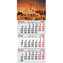 2026 Yılı Gemici Takvimi ---camii Ve Kızıl Gökyüzü