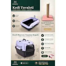 Kedi Set 5 Parça-taşıma-tırmalama-tuvalet