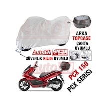 Honda Pcx 125-150 Motosiklet Brandası Arka Çanta Ve Güvenlik Kili (374757295)