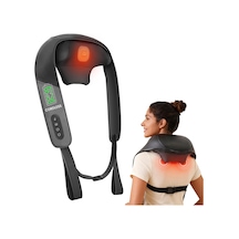 Snailax Boyun Masajı Kablosuz, Isıtmalı, Shiatsu Omuz Masajı