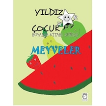 Yıldız Çocuk Boyama Kitabı Serisi 3 - Meyveler- Kitapsaati Yayınları