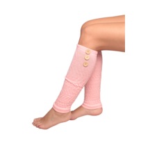 Kadın Düğmeli Tozluk Çorap | Pembe