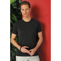 Efor Slim Fit Bisiklet Yaka %100 Pamuk Antrasit Tişört Ts 878 Antrasit