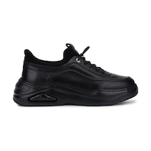 Tamer Tanca Erkek Hakiki Deri Siyah Sneakers & Spor Ayakkabı 298 3138-2527 Erk Ayk Sk25-26 Sıyah Atlas Siyah