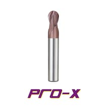Pro-X Çap - Çap 3 Mm R1.5 2 Ağızlı Küre Karbür Parmak Freze