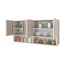 Kenzlife hazır mutfak vesper crd 060*120*22 mutfak banyo dolabı kapaklı raflı