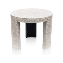 The Mia Sedef Tabure Yan Sehpa 66x48 Cm Tlc0117 Çok Renkli