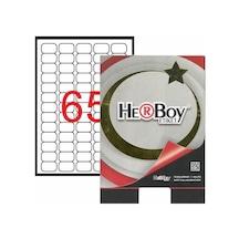 Herboy Hb-1065 38,1mmx21mm Beyaz Lazer Etiket 10