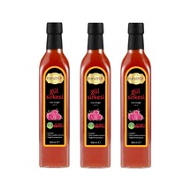 Gül Sirkesi 500 Ml X 3 Adet Doğal Fermantasyon İçilebilir Katkısız Cam Şişe