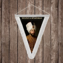 I. Süleyman-kanûnî Sultan Süleyman Beyaz Saçaklı Takdim Flama Bayrak Osmanlı Padişahları Serisi Diğer