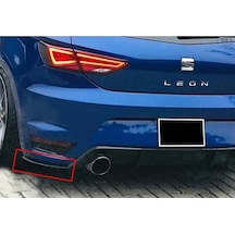 Seat Leon Mk3 Arka Tampon Fr Aero Flap Seti Piona Black Abs