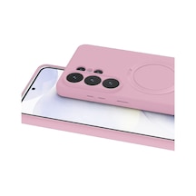 Samsung Galaxy  Uyumlu  S26 Ultra Regal Magsafe Standlı Kapak - Açık Pembe