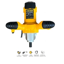 Özbahar OZB1636 1400W 120 MM Elektrikli Boya Harç Karıştırıcı
