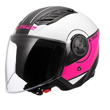 Ls2 Airflow Cover Motosiklet Kaskı Beyaz - Pembe