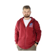 Mode Xl Erkek Sweat Fermuarlı Free Your Mind 22536 Bordo 001