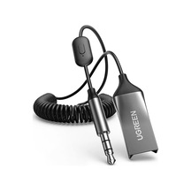 Cbtx Ugreen Araba Bluetooth 5.0 Aux Adaptörü Ses Alıcısı Usb 3.5mm Eller Serbest Kiti Desteği Tf Kart