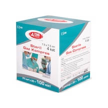 DS STERİL GAZ KOMPRES 7.5 x7.5 cm 100 ADET
