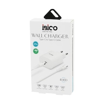 İbico İb-4100 Type-c To Telefon Şarj 25w-1.5a 9v-12v-3.0a Ev Başlık + Kablo 1mt Hızlı Set - 10'li Paket