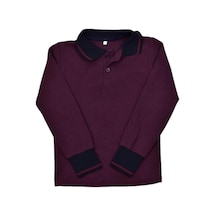 Kolej Polo Yaka Selanik Sweat Mürdüm Bgl-st03896 001 Mürdüm