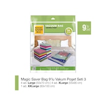 Magic Saver Bag 9'Lu Vakumlu Poşet Seti 3