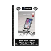Delux Serisi Telefon Tutucu Jx021 Siyah Motorsiklet Ulaşım Ekipman