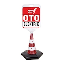 Oto Elektrik Temalı Reklam ve Uyarı Dubası 1 Adet