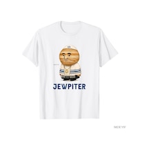 Flood Of Style Yahudi Mizah Hanuka İsrail İsrailli Jüpiter İbranice Şaka T-shirt Erkekler Kadınlar Için % 10 Beyaz