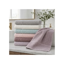Gonca Kristal Desenli Renkli Havlu 50x90 Cm 6 Lı Set %100 Pamuk - Çok Renkli