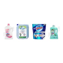Bingo Yüzey Tem. Fresh 2.5 Lt + Çamaşır Suyu 4 Lt + Bulaşık Tab. 36'lı + Yüzey Tem. Fresh 2.5 Lt 4'lü Set Diğer