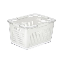 Selka Home Lavin 7 Litre Ekru Saklama Kabı Ekru