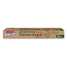 Piknik Doğal Hazır Kesilmiş Pişirme Kağıdı 10lu Açık Gri