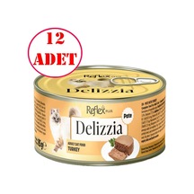 Reflex Plus Delizzia Kedi Konservesi Hindi Etli Ezme 85 Gr 12 Ad