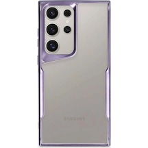 Newface - 292 - Samsung Galaxy S23 Ultra Kılıf Boyi Silikon Kapak - - Edntrend - Derin Mor