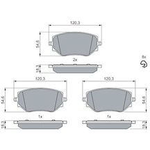 Renault Clio 5 1.0tce 100 2019-2021 Bosch Ön Balata 120mm