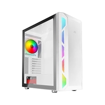 Powerboost Pb-p3701bw 650w 80+ Usb 3.2 Argb Atx Mid Tower Beyaz Kasa