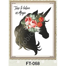 Ft-68 Cadence Kumaş Transfer 25X35 Çiçekli Hayvan Figürleri Seris