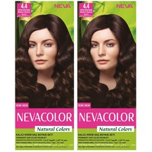 Neva Color Natural Color Saç Boyası 4.4 Orta Kestane 2'li Set