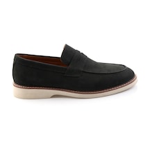 Bambi Siyah Hakiki Deri Erkek Loafer Ayakkabı E01547010701 Siyah